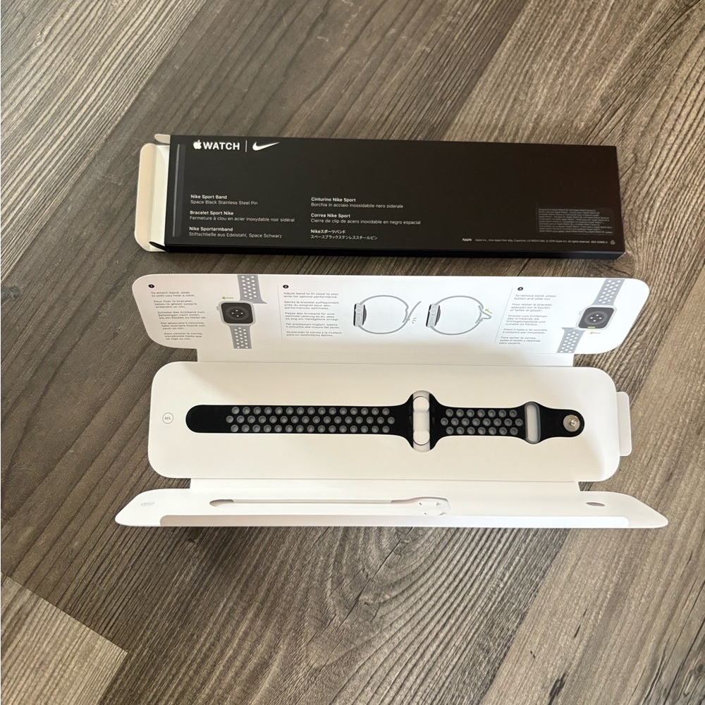 Nike Black and White Sport Band for Apple Watch